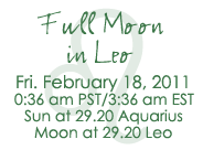 Full Moon in  Leo