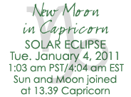 New Moon in Capricorn