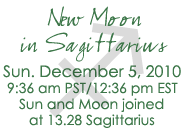 New Moon in Sagittarius